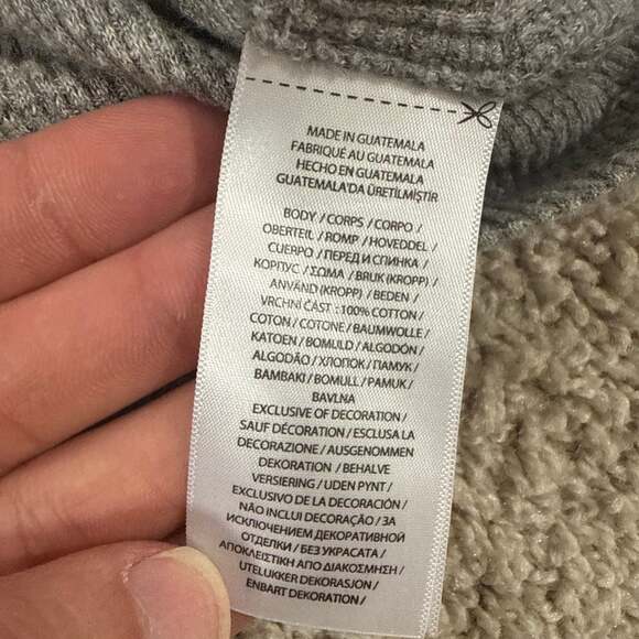 Polo Ralph Lauren Mens Custom Slim Fit Waffle Knit Long Sleeve Shirt Grey Size L - Picture 7 of 7